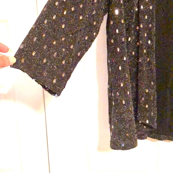 Sequins Open front Cardigan Size 14/16 - Picture 6 of 13